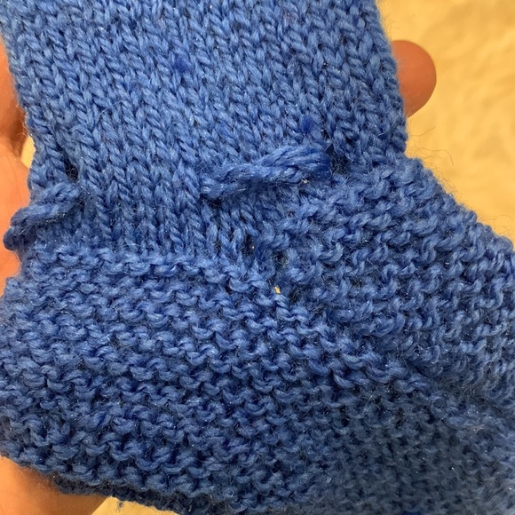 Baby Booties and Hat Blue Crochet Hand-Made Brand New - Picture 7 of 7